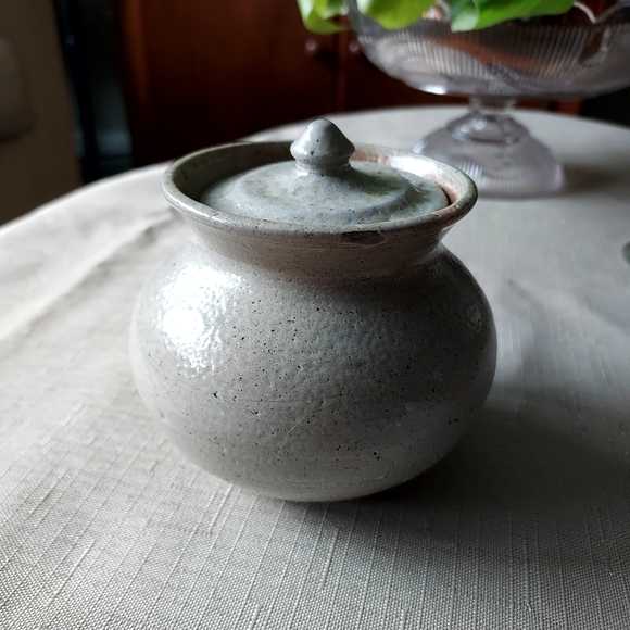 Vernon Owens Jugtown Stoneware Storage Jar vintage antique stone apothecary jar - Picture 14 of 16